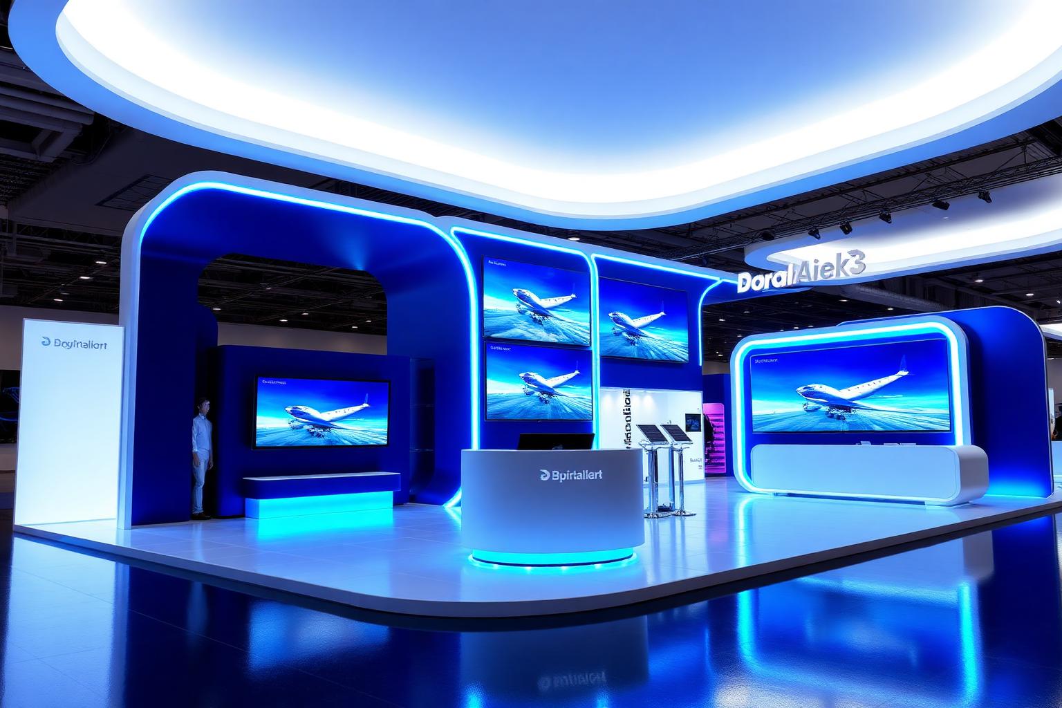 Modern exhibition booth